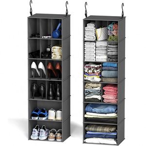 Multi-functional Foldable Fabric Hanging Storage Organizer for Bedroom Living Room Storing Clothes <b>Shoes</b> Bags Jewelry - Product Image 6