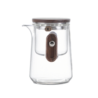 Séparation domestique thé eau brassage outil résistant à la chaleur verre infusion de fruits pichet verre théière verre théière infuseur