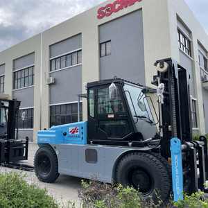 Carretilla elevadora eléctrica de 10 toneladas con motor de CA de tamaño mini para industrias de restaurantes de construcción agrícola condición usada con componentes centrales - Product Image 2