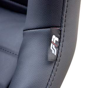 Vintage <b>Seat</b>-Single Car Sports <b>Seat</b> Monocoque PU Leather Black Universal with Simoni <b>Racing</b> Sled Kit Not Waterproof - Product Image 4