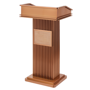 Bất động sản ngoài trời bài giảng bàn thép không gỉ Rose Gold thương mại đồ nội thất bộ phận bán hàng chào đón tiếp tân bàn đậu xe - Product Image 2