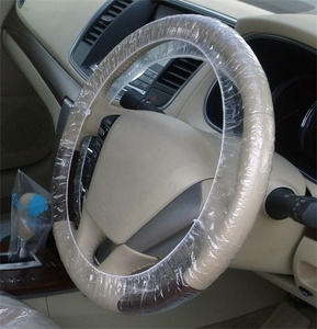 Couverture en <span class=keywords><strong>plastique</strong></span> <span class=keywords><strong>jetable</strong></span> de <span class=keywords><strong>volant</strong></span> pour le protecteur de voiture - Product Image 1