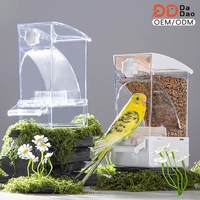 Mangeoire automatique anti-déversement pour oiseaux Parrot No-Mess, distributeur de nourriture par gravité, anti-éclaboussures, anti-raclage