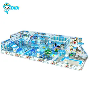 Diversión Ice Themed World Class Niños grandes Fun World Soft Modular Indoor Playground para niños
