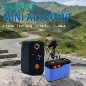 Pompa Elettrica Portatile Mini Personalizzabile, Gonfiatore Digitale Automatico Intelligente per Pneumatici di Biciclette, Pompa ad Aria Wireless ad Alta Pressione - Product Image 5