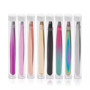 Pinzas para Cejas Inclinadas Personalizadas, Pinza para Cejas de Acero Inoxidable con Punta Plana, Herramienta Profesional para Depilación y Belleza - Product Image 2