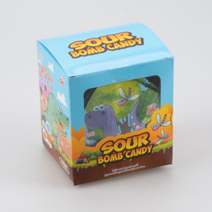 Vente en gros Bonbons végétaliens en sac à mâcher à saveur de fruit avec jouets de dessin animé de dinosaure Bonbons aigres durs Bonbons de confiserie lyophilisés - Product Image 4