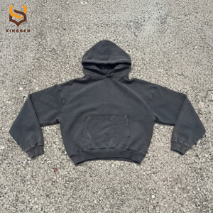 Conjunto de Sudadera con Capucha y Pantalones Anchos de Dos Piezas para Hombre, de Peso Pesado, Personalizado, con Cremallera, Fabricante de Chándales para Hombre - Product Image 2