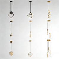 Luminaire suspendu LED vertical minimaliste, lampe suspendue linéaire moderne pour escaliers duplex, salon, décoration nordique pour la maison