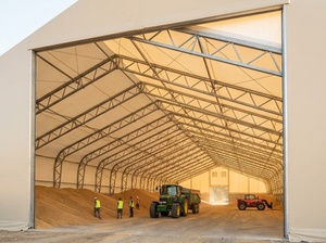 Structure <span class=keywords><strong>de</strong></span> stockage et abri <span class=keywords><strong>de</strong></span> secours en tissu pour récupération post-catastrophe, tente d'entrepôt en membrane PVC certifiée, en acier galvanisé ou non galvanisé - Product Image 6