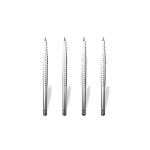 나선형 접지 나사 파일 기초 나선형 앵커 스틸 핫 딥 아연 도금 600 파운드 무게 용량 이동식 - Product Image 3