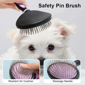 Spazzola professionale per la toelettatura degli animali domestici a doppio lato spazzole per la pulizia degli animali domestici strumento di <span class=keywords><strong>Deshedding</strong></span> - Product Image 2