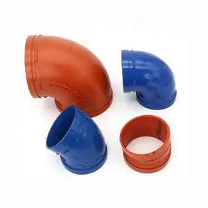FM Approved ductile cast iron mechanical grooved joint fittings suppliers in Dubai