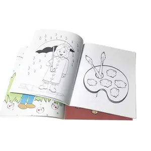 High Quality Custom Printing Services Hot Sale OEM Coloring Book DIY Colors Painting Drawing Book for Kid book painting