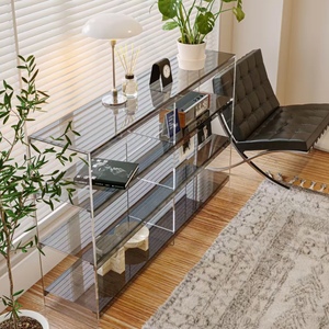 Estantería multifuncional de estilo moderno, estante de almacenamiento acrílico para librería de exhibición con marco elegante - Product Image 3