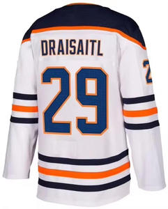 Jersey de Hockey sobre Hielo de Alta Calidad de Edmonton, Cosido, con Logotipo, Números 97 Connor McDavid, 29 Leon Draisaitl, 36 <span class=keywords><strong>Campbell</strong></span>, 93 Hopkins - Product Image 2
