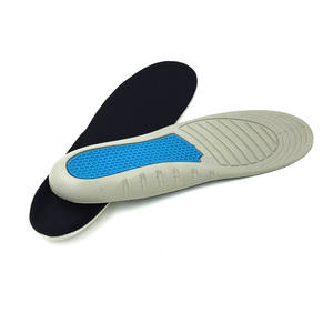 Neutrale schwarz-blaue Sport-PU-Schaum stoß dämpfende Massage gel Arbeits stiefel Innen sohle - Product Image 2