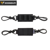 Casque tactique IDOGEAR en nylon 500D avec sangle élastique et support de batterie pour CR123A, équipement d'autodéfense