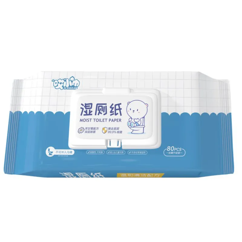 Toallitas desechables, 80 Uds., toallitas desechables embaladas, papel higiénico para adultos y bebés, papel higiénico húmedo personalizado