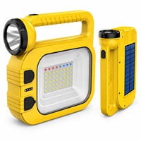 Projecteur solaire rechargeable 2400 mAh, type C, lampe de travail latérale, lumière d'avertissement d'urgence, vente en gros OEM