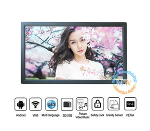 Android Wifi 32 Inch Full <span class=keywords><strong>Hd</strong></span> Lcd 30 Khung Ảnh Kỹ Thuật Số 32 Inch Với Vòng Lặp Hình Ảnh <span class=keywords><strong>Video</strong></span> - Product Image 2