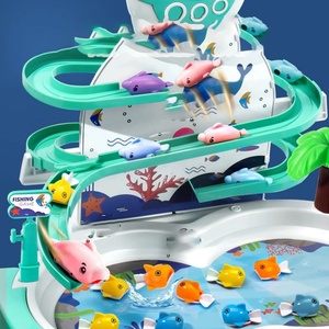 Juego de Pesca Eléctrico de Plástico para Niños, Pista Multifuncional con Levitación Magnética, Música, Rompecabezas, Batería, Interactivo para Padres - Product Image 2