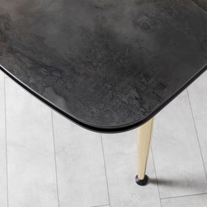Mesa de Comedor Extensible Moderna Rosse con Cubierta de Mármol y Patas de Metal, Rectangular, para 6 Personas, de Lujo, para Uso Doméstico, Origen Turquía - Product Image 5