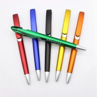 Stylo à bille promotionnel personnalisé bon marché en plastique Cliquez sur grand Clip stylos à bille avec impression de Logo cadeau publicitaire