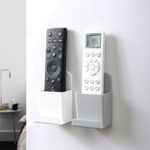 New Home Office Wall Mount Remote <b>Control</b> <b>Holder</b> Adhesive Hole-Free Phone Charging Pen Storage Container for School Tools Use - Product Image 2