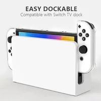 Coque de protection transparente DATA FROG pour console Nintendo Switch OLED, étui de protection pour PC pour Switch OLED