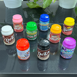 Stock de bocaux en plastique de 100ml paquet de bonbons vides 3.5 boîte de soda en forme de bouchon coloré pour salade, sucre, collation, biscuit, chocolat - Product Image 2