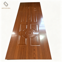 Plaque de porte en mélamine de haute qualité, MDF 6mm 4mm 3mm, habillages de porte moulés, imperméables, pour l'amélioration de l'habitat, matériau de construction