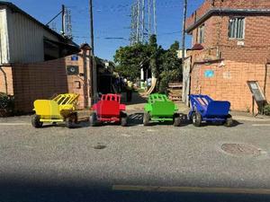 Camión de elevación Trolley Juegos de entretenimiento Casa de rebote eléctrica <span class=keywords><strong>Dolly</strong></span> para la venta - Product Image 4