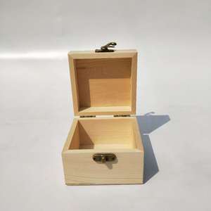 Wooden Jewelry <b>Box</b> Rectangular Solid Wood Flip Top Storage <b>Gift</b> Packaging <b>Empty</b> Desktop Organizer - Product Image 1