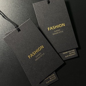 <span class=keywords><strong>Etiquetas</strong></span> de papel reciclado de lujo <span class=keywords><strong>personalizadas</strong></span> para ropa, <span class=keywords><strong>etiquetas</strong></span> colgantes de cartón especiales en relieve para ropa, función de logotipo sostenible - Product Image 4