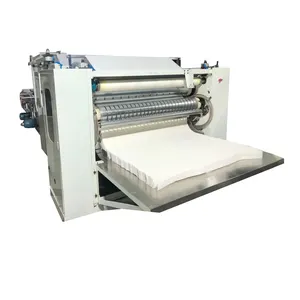 Automático V dobrado facial tecido papel que faz máquina banheiro facial papel fabricação máquina