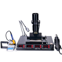 YIHUA 1000B 3 en 1 Équipement numérique de soudage, de dessoudage et de préchauffage SMD, fer à souder BGA, station à air chaud