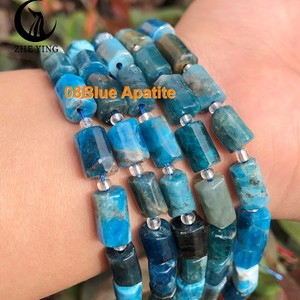 Zhe Ying 8*11mm <span class=keywords><strong>Perles</strong></span> Cylindriques en Pierre Naturelle <span class=keywords><strong>Bracelet</strong></span> <span class=keywords><strong>Perles</strong></span> Tubes à Trou Droit Facettées pour la Fabrication de Bijoux - Product Image 5