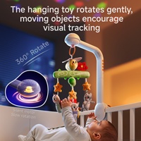 Tumama enfants rotatif bébé berceau Mobile jouet veilleuse douce peluche pépinière suspendu musique Mobile avec berceuses bruit blanc