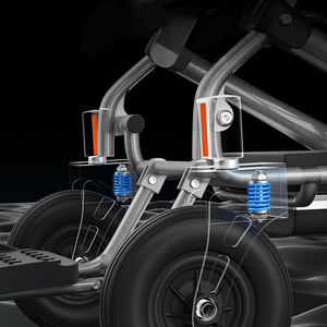 KSM-602Pro Premium Aluminum Alloy Motorized Carbon Fiber Electric Wheelchair with <b>Backrest</b> Recliner Function Motor for Export - Product Image 2