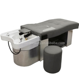 KISEN Équipement de Salon de Beauté Très Vendu : Lit de Lavage Capillaire Thaïlandais avec Bol en Céramique pour Thérapie Aquatique et Spa de Tête - Product Image 1