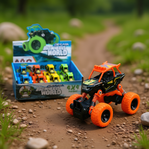 Big Wheels World Diecast 4X4 Pull Back Monster Truck Toy 8 Pcs Set - Product Image 3