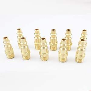 American 1/4 NPT Copper Quick Insert External Thread <b>Pneumatic</b> Parts - Product Image 3