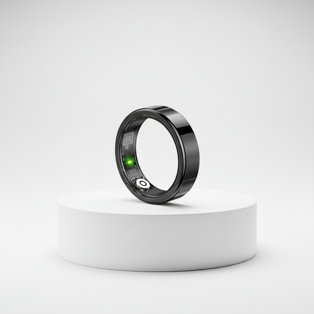 Titanium Alloy Smart Ring Fitness Tracker Heart Rate Sleep Quality Analysis Durable Waterproof Sport Finger Wearable