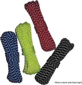 Cuerdas reflectantes de 2 mm para <span class=keywords><strong>camping</strong></span>, paracord ultraligero, cuerdas delgadas, cuerdas de paracaídas para lona, tienda de campaña, <span class=keywords><strong>camping</strong></span> (azul) - Product Image 4