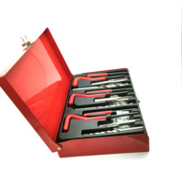 Kit d'outils de réparation de filetage métrique M6 M8 M10 de haute qualité, jeu de fiches de réparation, outils à main, matériau HSS, outil d'installation, 1 jeu, étui rigide OEM