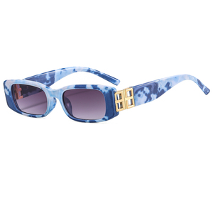 Gafas de Sol Rectangulares Estrechas Retro Y2K para Mujer, Protección UV400, Gafas de Sol Cuadradas Pequeñas para Streetwear - Product Image 4