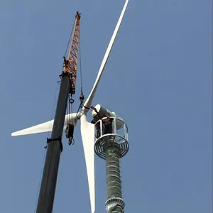 Turbina aerogeneradora de eje Horizontal, molino de viento de alta eficiencia de 10KW, 20KW, 30kw, para uso doméstico, 220v, 240v, 360v, sistema de red