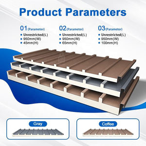 Toiture en aluminium imperméable et thermique - Isolée : Panneaux sandwich et tuiles pour maison, garage, <span class=keywords><strong>grange</strong></span> aux États-Unis, panneaux de toiture isolés - Product Image 5