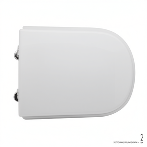Asiento de Inodoro para Roca Giralda Forma 5 WC Blanco con Bisagras de Expansión de 50.5 cm de Longitud - Product Image 3